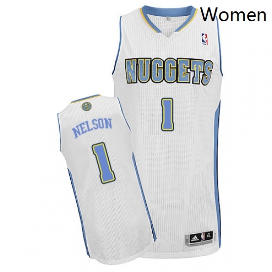 Womens Adidas Denver Nuggets 1 Jameer Nelson Authentic White Home NBA Jersey Womens Adidas Denver Nuggets 1 Jameer Nelson Authentic White Home NBA Jersey