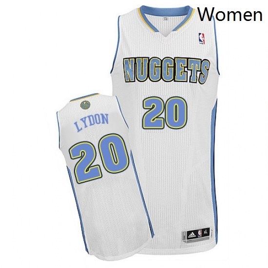 Womens Adidas Denver Nuggets 20 Tyler Lydon Authentic White Home NBA Jersey Womens Adidas Denver Nuggets 20 Tyler Lydon Authentic White Home NBA Jersey