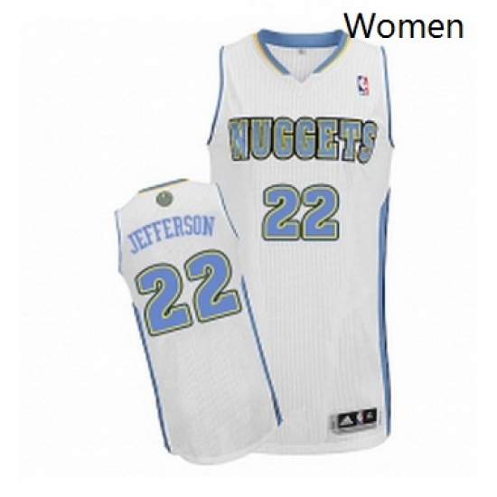Womens Adidas Denver Nuggets 22 Richard Jefferson Authentic White Home NBA Jersey Womens Adidas Denver Nuggets 22 Richard Jefferson Authentic White Home NBA Jersey