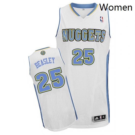Womens Adidas Denver Nuggets 25 Malik Beasley Authentic White Home NBA Jersey Womens Adidas Denver Nuggets 25 Malik Beasley Authentic White Home NBA Jersey