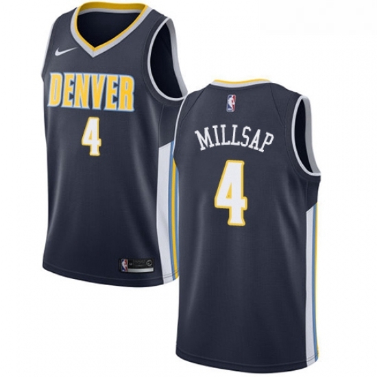 Womens Nike Denver Nuggets 4 Paul Millsap Authentic Navy Blue Road NBA Jersey Icon Edition Womens Nike Denver Nuggets 4 Paul Millsap Authentic Navy Blue Road NBA Jersey Icon Edition