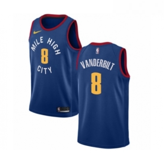 Womens Nike Denver Nuggets 8 Jarred Vanderbilt Swingman Blue Alternate NBA Jersey Statement Editio Womens Nike Denver Nuggets 8 Jarred Vanderbilt Swingman Blue Alternate NBA Jersey Statement Editio