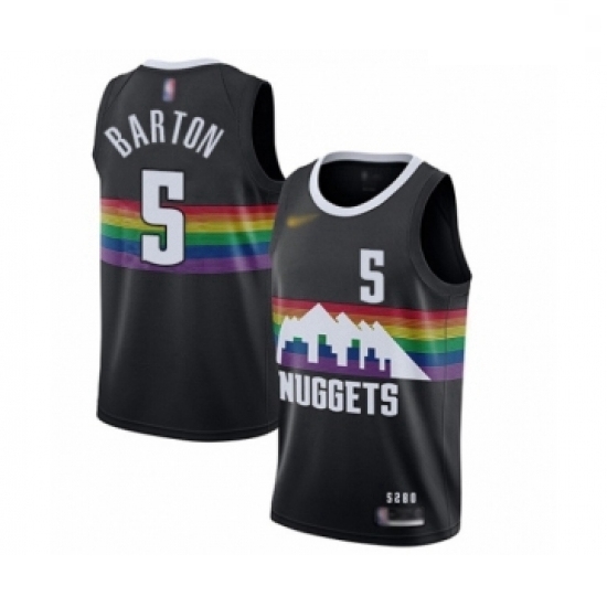 Youth Denver Nuggets #5 Will Barton Swingman Black Basketball Jersey - 2019 20 City Edition Youth Denver Nuggets #5 Will Barton Swingman Black Basketball Jersey - 2019 20 City Edition