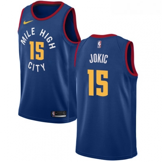 Youth Nike Denver Nuggets 15 Nikola Jokic Swingman Light Blue Alternate NBA Jersey Statement Edition Youth Nike Denver Nuggets 15 Nikola Jokic Swingman Light Blue Alternate NBA Jersey Statement Edition