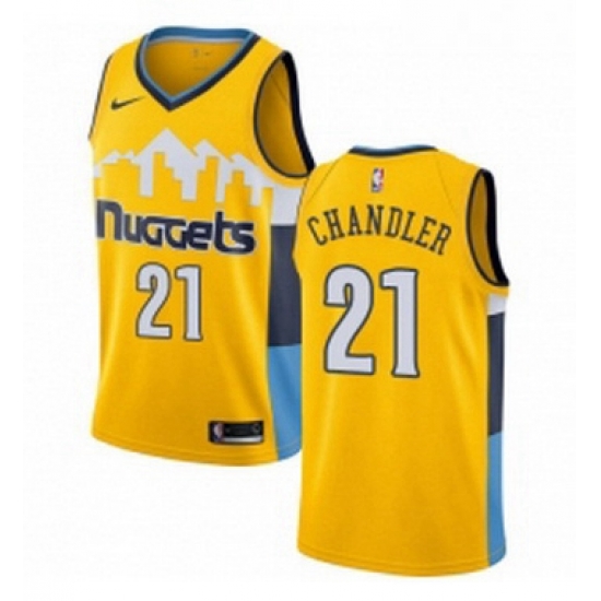 Youth Nike Denver Nuggets 21 Wilson Chandler Authentic Gold Alternate NBA Jersey Statement Edition Youth Nike Denver Nuggets 21 Wilson Chandler Authentic Gold Alternate NBA Jersey Statement Edition