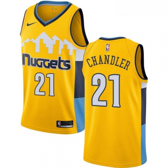 Youth Nike Denver Nuggets 21 Wilson Chandler Swingman Gold Alternate NBA Jersey Statement Edition Youth Nike Denver Nuggets 21 Wilson Chandler Swingman Gold Alternate NBA Jersey Statement Edition