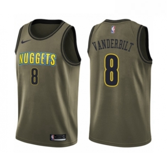 Youth Nike Denver Nuggets 8 Jarred Vanderbilt Swingman Green Salute to Service NBA Jerse Youth Nike Denver Nuggets 8 Jarred Vanderbilt Swingman Green Salute to Service NBA Jerse