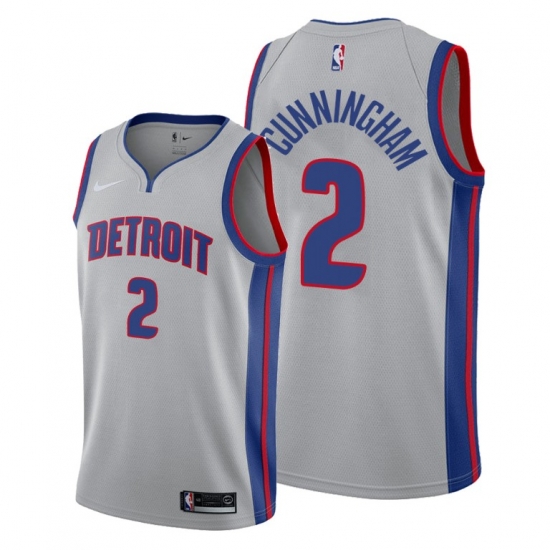 Men Detroit Pistons 2 Cade Cunningham Gray Jersey 2021 NBA Jersey Men Detroit Pistons 2 Cade Cunningham Gray Jersey 2021 NBA Jersey