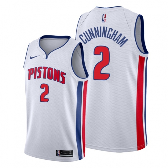 Men Detroit Pistons 2 Cade Cunningham White Jersey 2021 NBA Jersey Men Detroit Pistons 2 Cade Cunningham White Jersey 2021 NBA Jersey