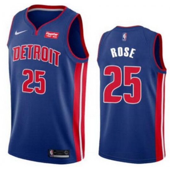 Men Detroit Pistons Nike Road Derick Rose 25 Swingman Jersey Men Detroit Pistons Nike Road Derick Rose 25 Swingman Jersey