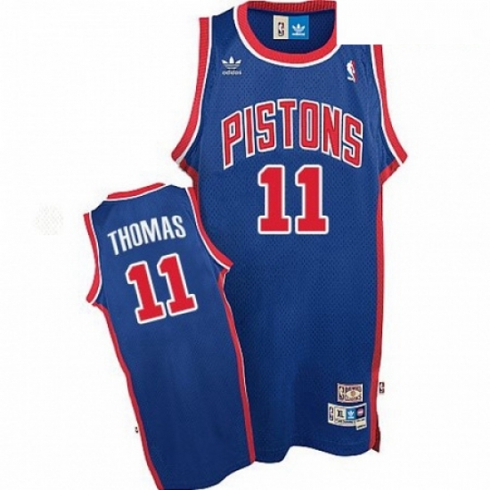 Mens Adidas Detroit Pistons 11 Isiah Thomas Swingman Blue Throwback NBA Jersey Mens Adidas Detroit Pistons 11 Isiah Thomas Swingman Blue Throwback NBA Jersey