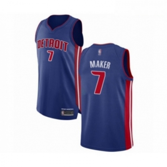 Mens Detroit Pistons 7 Thon Maker Authentic Royal Blue Basketball Jersey Icon Edition Mens Detroit Pistons 7 Thon Maker Authentic Royal Blue Basketball Jersey Icon Edition