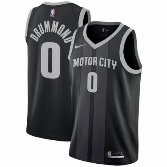 Mens Nike Detroit Pistons 0 Andre Drummond Swingman Black NBA Jersey City Edition Mens Nike Detroit Pistons 0 Andre Drummond Swingman Black NBA Jersey City Edition