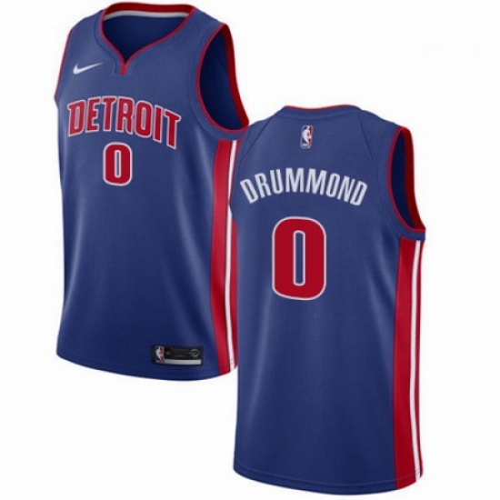 Mens Nike Detroit Pistons 0 Andre Drummond Swingman Royal Blue Road NBA Jersey Icon Edition Mens Nike Detroit Pistons 0 Andre Drummond Swingman Royal Blue Road NBA Jersey Icon Edition