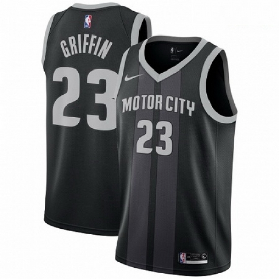 Mens Nike Detroit Pistons 23 Blake Griffin Swingman Black NBA Jersey City Edition Mens Nike Detroit Pistons 23 Blake Griffin Swingman Black NBA Jersey City Edition
