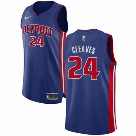 Mens Nike Detroit Pistons 24 Mateen Cleaves Authentic Royal Blue Road NBA Jersey Icon Edition Mens Nike Detroit Pistons 24 Mateen Cleaves Authentic Royal Blue Road NBA Jersey Icon Edition