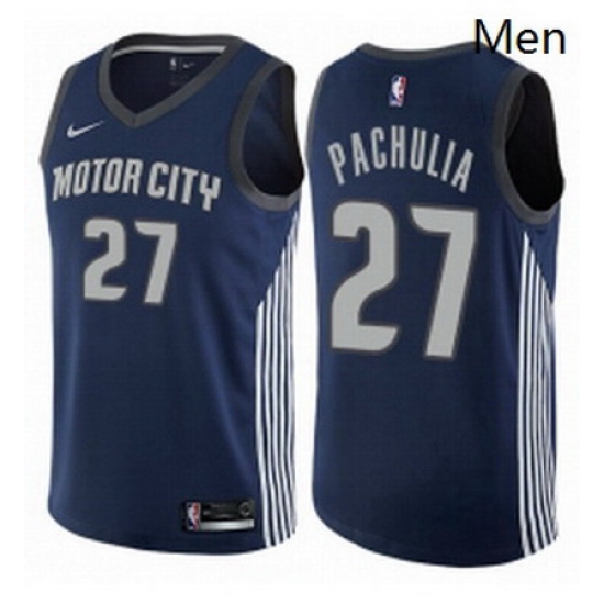 Mens Nike Detroit Pistons 27 Zaza Pachulia Swingman Navy Blue NBA Jersey City Edition Mens Nike Detroit Pistons 27 Zaza Pachulia Swingman Navy Blue NBA Jersey City Edition