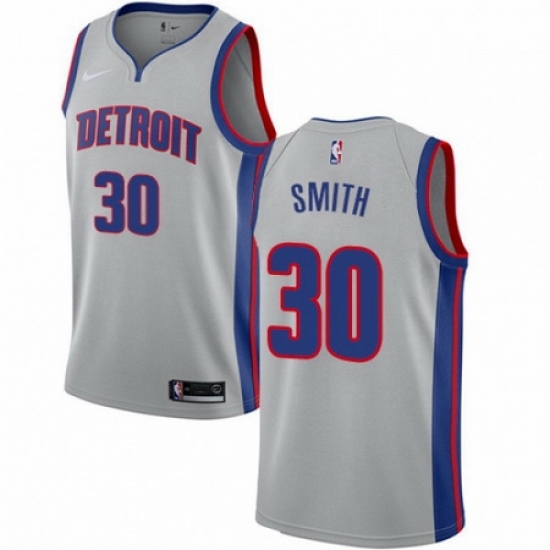 Mens Nike Detroit Pistons 30 Joe Smith Authentic Silver NBA Jersey Statement Edition Mens Nike Detroit Pistons 30 Joe Smith Authentic Silver NBA Jersey Statement Edition