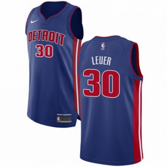 Mens Nike Detroit Pistons 30 Jon Leuer Authentic Royal Blue Road NBA Jersey Icon Edition Mens Nike Detroit Pistons 30 Jon Leuer Authentic Royal Blue Road NBA Jersey Icon Edition