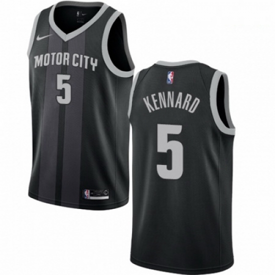 Mens Nike Detroit Pistons 5 Luke Kennard Swingman Black NBA Jersey City Edition Mens Nike Detroit Pistons 5 Luke Kennard Swingman Black NBA Jersey City Edition