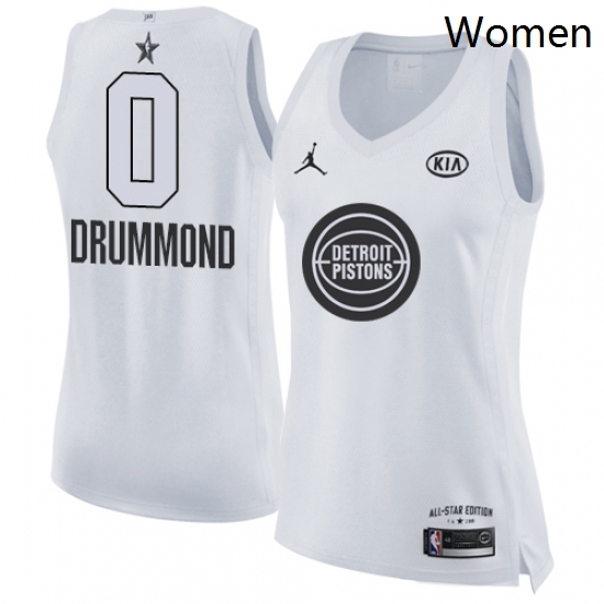 Womens Nike Detroit Pistons 0 Andre Drummond Swingman White 2018 All Star Game NBA Jersey Womens Nike Detroit Pistons 0 Andre Drummond Swingman White 2018 All Star Game NBA Jersey