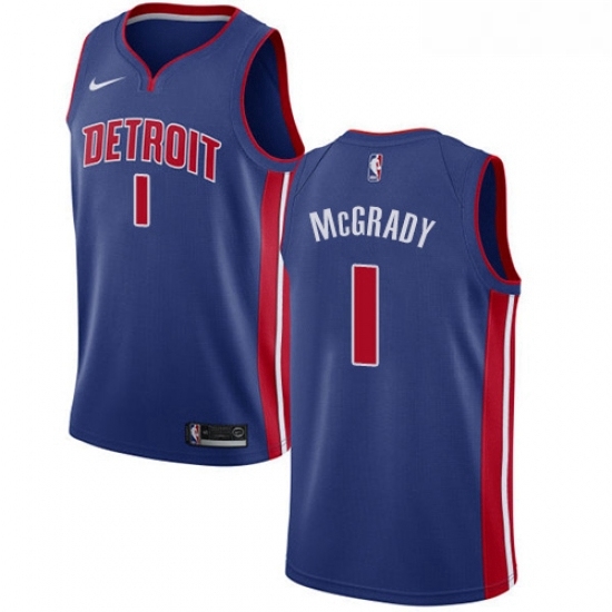 Womens Nike Detroit Pistons 1 Tracy McGrady Swingman Royal Blue Road NBA Jersey Icon Edition Womens Nike Detroit Pistons 1 Tracy McGrady Swingman Royal Blue Road NBA Jersey Icon Edition