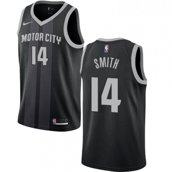 Womens Nike Detroit Pistons 14 Ish Smith Swingman Black NBA Jersey City Edition Womens Nike Detroit Pistons 14 Ish Smith Swingman Black NBA Jersey City Edition