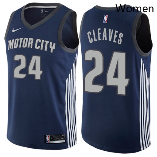 Womens Nike Detroit Pistons 24 Mateen Cleaves Swingman Navy Blue NBA Jersey City Edition Womens Nike Detroit Pistons 24 Mateen Cleaves Swingman Navy Blue NBA Jersey City Edition