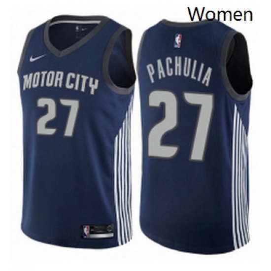 Womens Nike Detroit Pistons 27 Zaza Pachulia Swingman Navy Blue NBA Jersey City Edition Womens Nike Detroit Pistons 27 Zaza Pachulia Swingman Navy Blue NBA Jersey City Edition