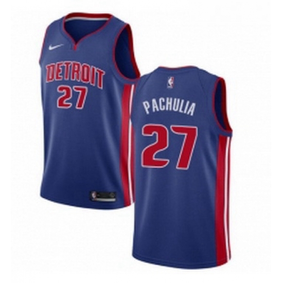 Womens Nike Detroit Pistons 27 Zaza Pachulia Swingman Royal Blue NBA Jersey Icon Edition Womens Nike Detroit Pistons 27 Zaza Pachulia Swingman Royal Blue NBA Jersey Icon Edition