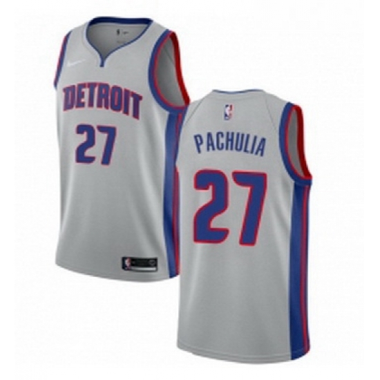 Womens Nike Detroit Pistons 27 Zaza Pachulia Swingman Silver NBA Jersey Statement Edition Womens Nike Detroit Pistons 27 Zaza Pachulia Swingman Silver NBA Jersey Statement Edition