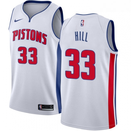 Womens Nike Detroit Pistons 33 Grant Hill Swingman White Home NBA Jersey Association Edition Womens Nike Detroit Pistons 33 Grant Hill Swingman White Home NBA Jersey Association Edition