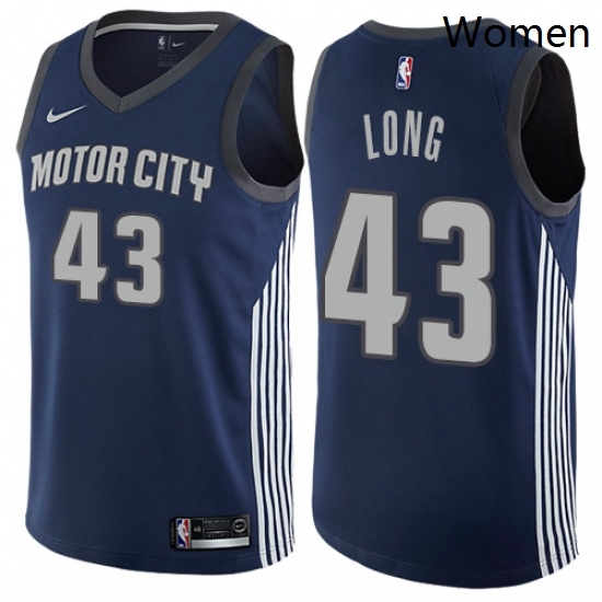 Womens Nike Detroit Pistons 43 Grant Long Swingman Navy Blue NBA Jersey City Edition Womens Nike Detroit Pistons 43 Grant Long Swingman Navy Blue NBA Jersey City Edition