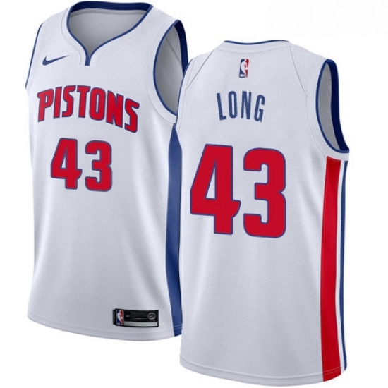 Womens Nike Detroit Pistons 43 Grant Long Swingman White Home NBA Jersey Association Edition Womens Nike Detroit Pistons 43 Grant Long Swingman White Home NBA Jersey Association Edition