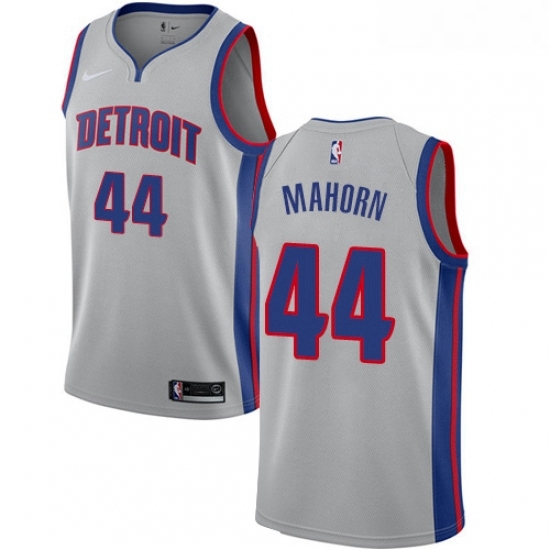 Womens Nike Detroit Pistons 44 Rick Mahorn Swingman Silver NBA Jersey Statement Edition Womens Nike Detroit Pistons 44 Rick Mahorn Swingman Silver NBA Jersey Statement Edition