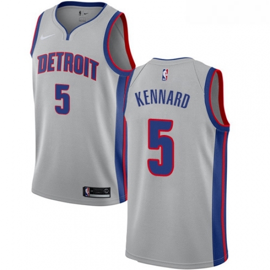 Womens Nike Detroit Pistons 5 Luke Kennard Swingman Silver NBA Jersey Statement Edition Womens Nike Detroit Pistons 5 Luke Kennard Swingman Silver NBA Jersey Statement Edition