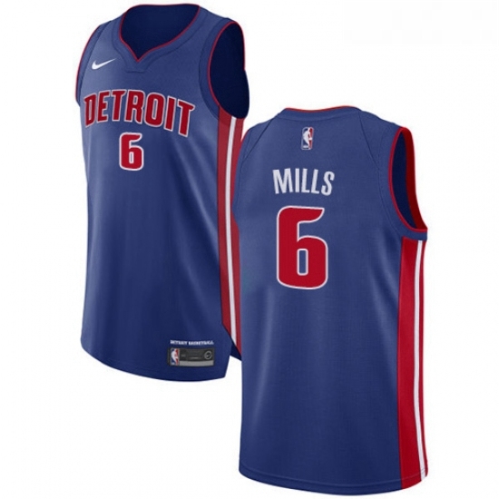 Womens Nike Detroit Pistons 6 Terry Mills Authentic Royal Blue Road NBA Jersey Icon Edition Womens Nike Detroit Pistons 6 Terry Mills Authentic Royal Blue Road NBA Jersey Icon Edition