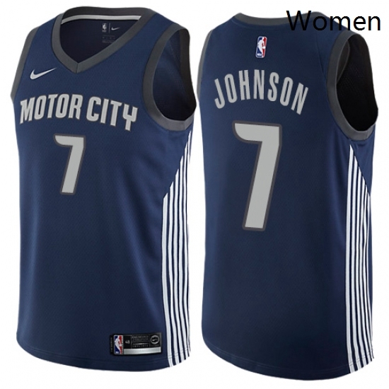 Womens Nike Detroit Pistons 7 Stanley Johnson Swingman Navy Blue NBA Jersey City Edition Womens Nike Detroit Pistons 7 Stanley Johnson Swingman Navy Blue NBA Jersey City Edition