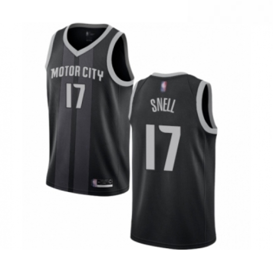 Youth Detroit Pistons 17 Tony Snell Swingman Black Basketball Jersey City Edition Youth Detroit Pistons 17 Tony Snell Swingman Black Basketball Jersey City Edition