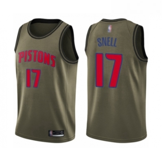 Youth Detroit Pistons 17 Tony Snell Swingman Green Salute to Service Basketball Jersey Youth Detroit Pistons 17 Tony Snell Swingman Green Salute to Service Basketball Jersey