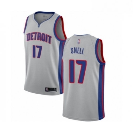 Youth Detroit Pistons 17 Tony Snell Swingman Silver Basketball Jersey Statement Edition Youth Detroit Pistons 17 Tony Snell Swingman Silver Basketball Jersey Statement Edition