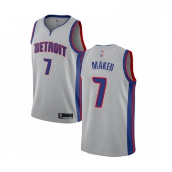 Youth Detroit Pistons 7 Thon Maker Swingman Silver Basketball Jersey Statement Edition Youth Detroit Pistons 7 Thon Maker Swingman Silver Basketball Jersey Statement Edition