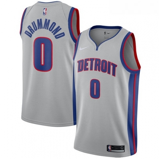 Youth Nike Detroit Pistons 0 Andre Drummond Swingman Silver NBA Jersey Statement Edition Youth Nike Detroit Pistons 0 Andre Drummond Swingman Silver NBA Jersey Statement Edition