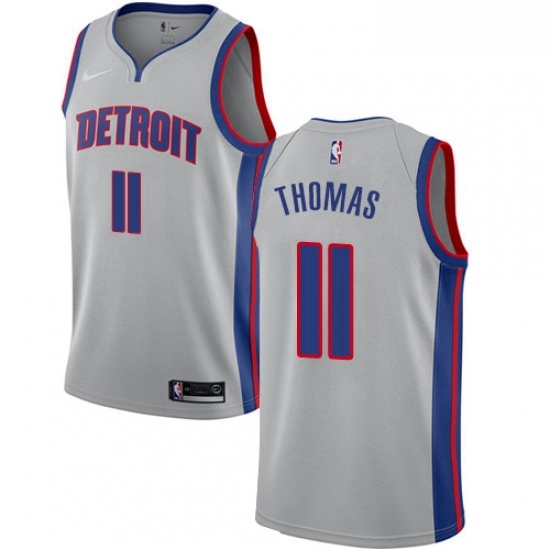 Youth Nike Detroit Pistons 11 Isiah Thomas Authentic Silver NBA Jersey Statement Edition Youth Nike Detroit Pistons 11 Isiah Thomas Authentic Silver NBA Jersey Statement Edition
