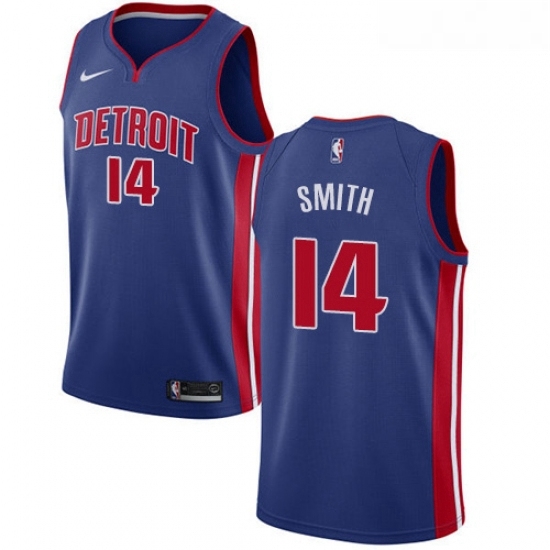 Youth Nike Detroit Pistons 14 Ish Smith Swingman Royal Blue Road NBA Jersey Icon Edition Youth Nike Detroit Pistons 14 Ish Smith Swingman Royal Blue Road NBA Jersey Icon Edition