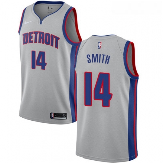 Youth Nike Detroit Pistons 14 Ish Smith Swingman Silver NBA Jersey Statement Edition Youth Nike Detroit Pistons 14 Ish Smith Swingman Silver NBA Jersey Statement Edition