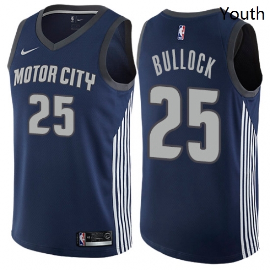 Youth Nike Detroit Pistons 25 Reggie Bullock Swingman Navy Blue NBA Jersey City Edition Youth Nike Detroit Pistons 25 Reggie Bullock Swingman Navy Blue NBA Jersey City Edition