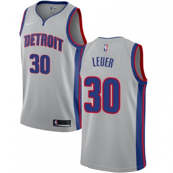 Youth Nike Detroit Pistons 30 Jon Leuer Authentic Silver NBA Jersey Statement Edition Youth Nike Detroit Pistons 30 Jon Leuer Authentic Silver NBA Jersey Statement Edition
