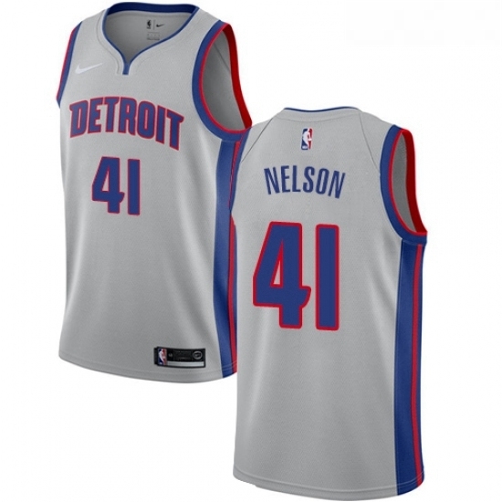 Youth Nike Detroit Pistons 41 Jameer Nelson Swingman Silver NBA Jersey Statement Edition Youth Nike Detroit Pistons 41 Jameer Nelson Swingman Silver NBA Jersey Statement Edition