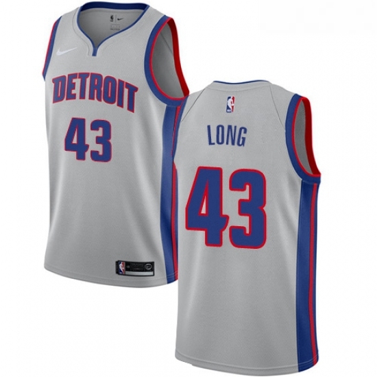 Youth Nike Detroit Pistons 43 Grant Long Authentic Silver NBA Jersey Statement Edition Youth Nike Detroit Pistons 43 Grant Long Authentic Silver NBA Jersey Statement Edition